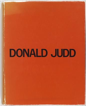 (JUDD, DONALD / CONTEMPORARY ART.) Smith, Brydon. Donald Judd: A Catalogue of the Exhibition at the National Gallery of Canada, Ottawa